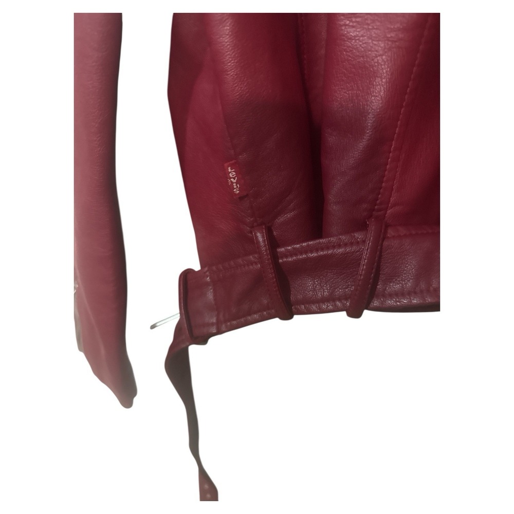 Levi Strauss & Co. Faux Leather Motorcycle Jacket,, Full Zip Retail $120 Size L - Picture 4 of 4